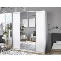 Шкаф распашной Интерлиния Концепт Тренд КТ-Ш4(з) (белый платинум/белый)