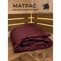 Матрас для бани Banya Line Матрас для бани (гречиха, бордовый)