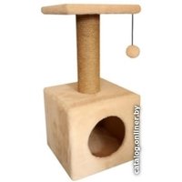 Домик Cat House с полкой 0.65 (джут бежевый)