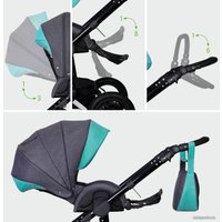 Универсальная коляска Siger Adelante (2 в 1, темно-серый/фиолетовый)