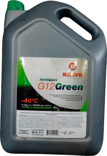 

Антифриз Bravo G12 10кг (зеленый)