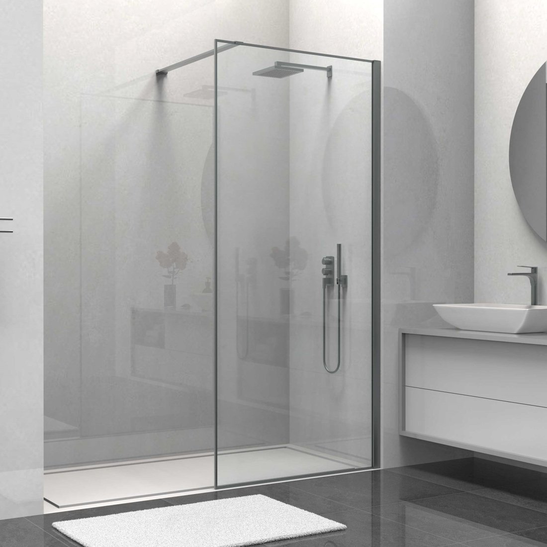 Душевая стенка Vincea Walk-In VSW-1HS100CLGM