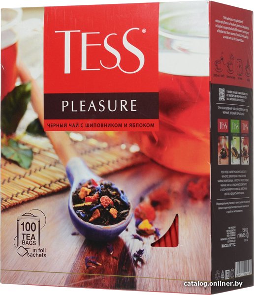 Черный чай Tess Pleasure 100 шт
