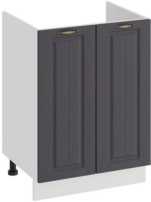 

Шкаф напольный Трия Лина 1Н6М (белый/графит)