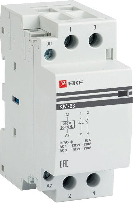 

Контактор EKF PROxima km-2-63-20