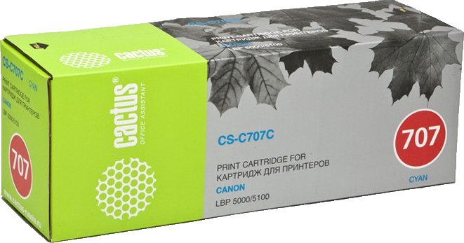 

Картридж CACTUS CS-C707C (аналог Canon Cartridge 707 Cyan)