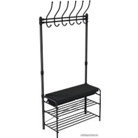 Вешалка для одежды Nika ВПШ2/Ч-К (черный/матовый черный) в Солигорске