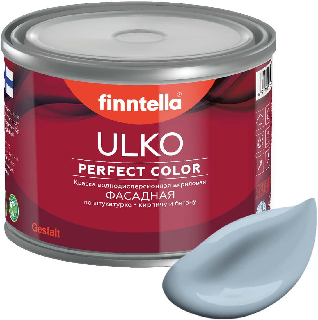 

Краска Finntella Ulko Niagara F-05-1-9-FL006 9 л (голубой/серый)