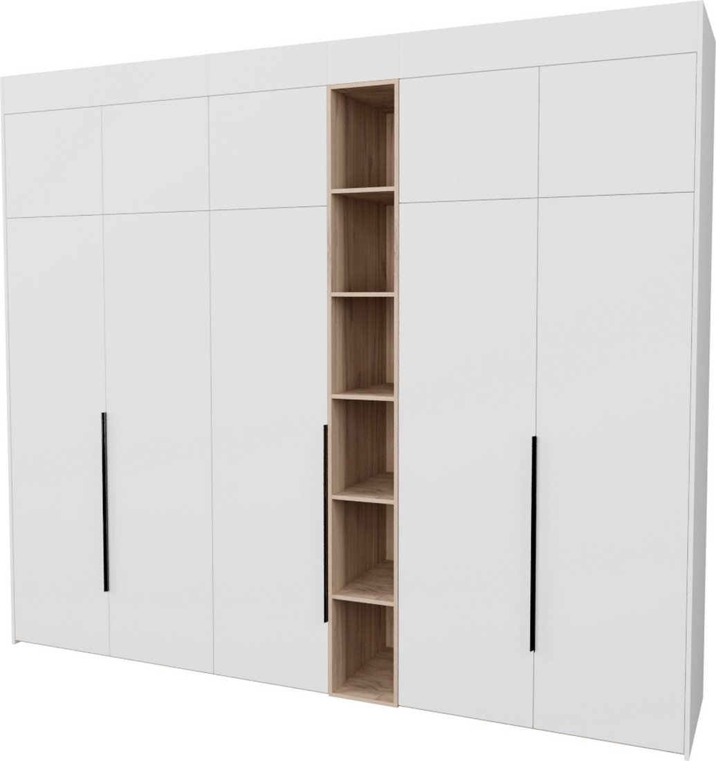 

Шкаф распашной Рэйгрупп Рэй S262-В13-3-EBЕ В13-3 (дуб элисон/белый премиум)