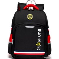 Школьный рюкзак Sun Eight SE-2888 (черный/красный)