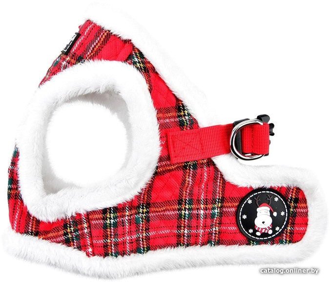 Шлея Puppia Blitzen-B PAQD-AH1470-CR-S (красный)