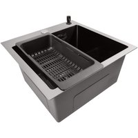 Кухонная мойка Stellar E4444NB (нано черный)