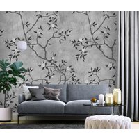 Фотообои Vimala Ветви серые 270x300
