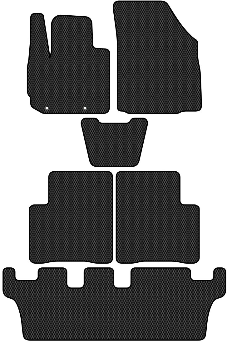 

Комплект ковриков для авто Alicosta Mitsubishi Xpander I (минивэн / NC1W) +3 ряд 2017 - 2022 (черный, ромб)