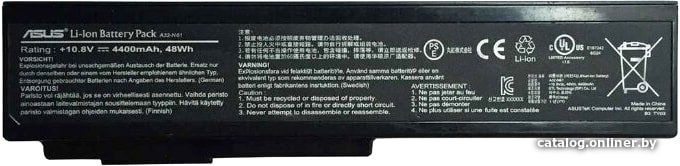 Аккумуляторы для ноутбуков ASUS A32-N61