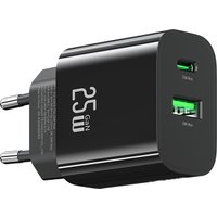 Сетевое зарядное Usams CC315 T65 25W (черный) в Солигорске