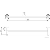 Держатель для полотенца Ledeme L1909-1