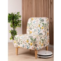 Интерьерное кресло MONOFIX Одос Принт кресло (лимон/микровелюр)