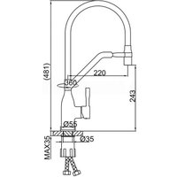 Смеситель FRAP F4497-9