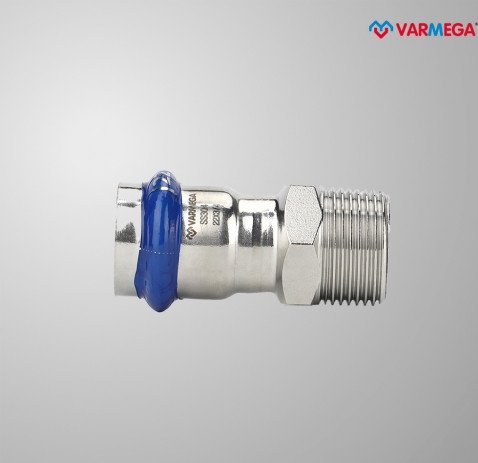 

Фитинг Varmega Муфта раструбная Inox Press с наружной резьбой 28x1/2" VM706002804