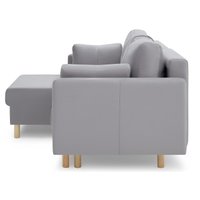 Угловой диван Mio Tesoro Дублин 497 (светло-серый 841)