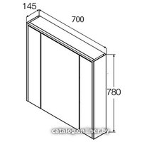  Roca Шкаф с зеркалом Roca ZRU9302969