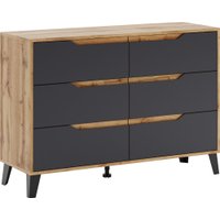 Комод ЭлиГард Eyva 6S (дуб вотан/графит)