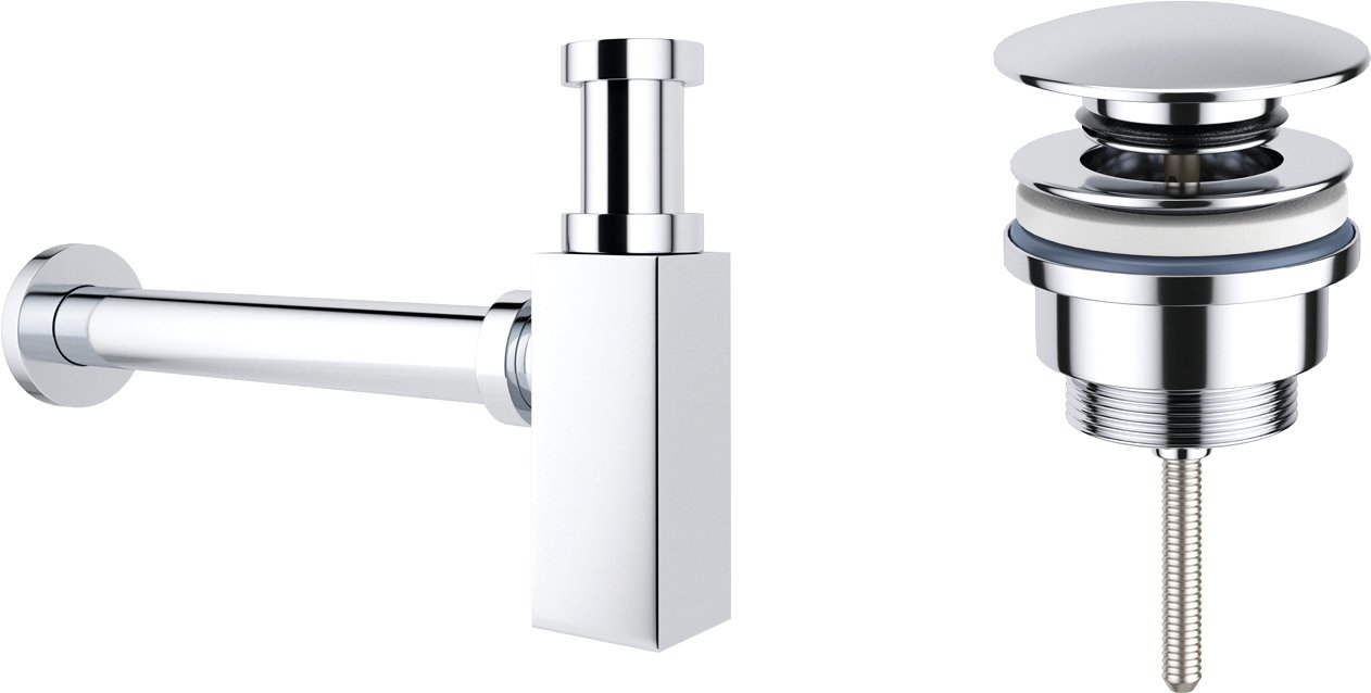 

Сифон Wellsee Drainage System 182109003 (сифон, донный клапан, хром)