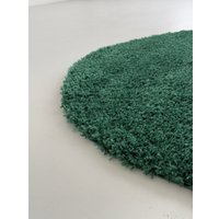 Ковер для жилой комнаты LAXMI Fluffy 01 круг (2.4x2.4, Dark Green)