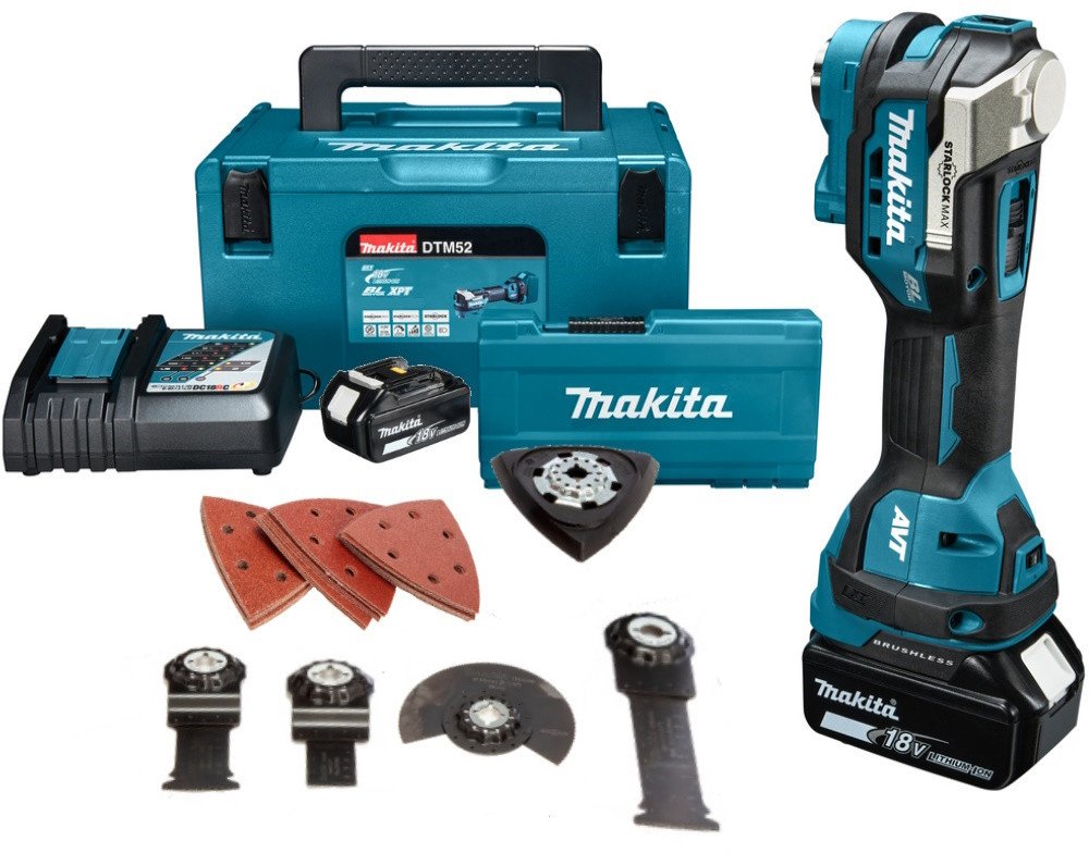 Реноватор Makita DTM52RFJX1 (с 2-мя АКБ, кейс)