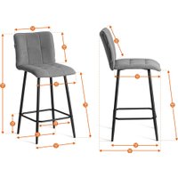 Стул TetChair Bari велюр (серый)