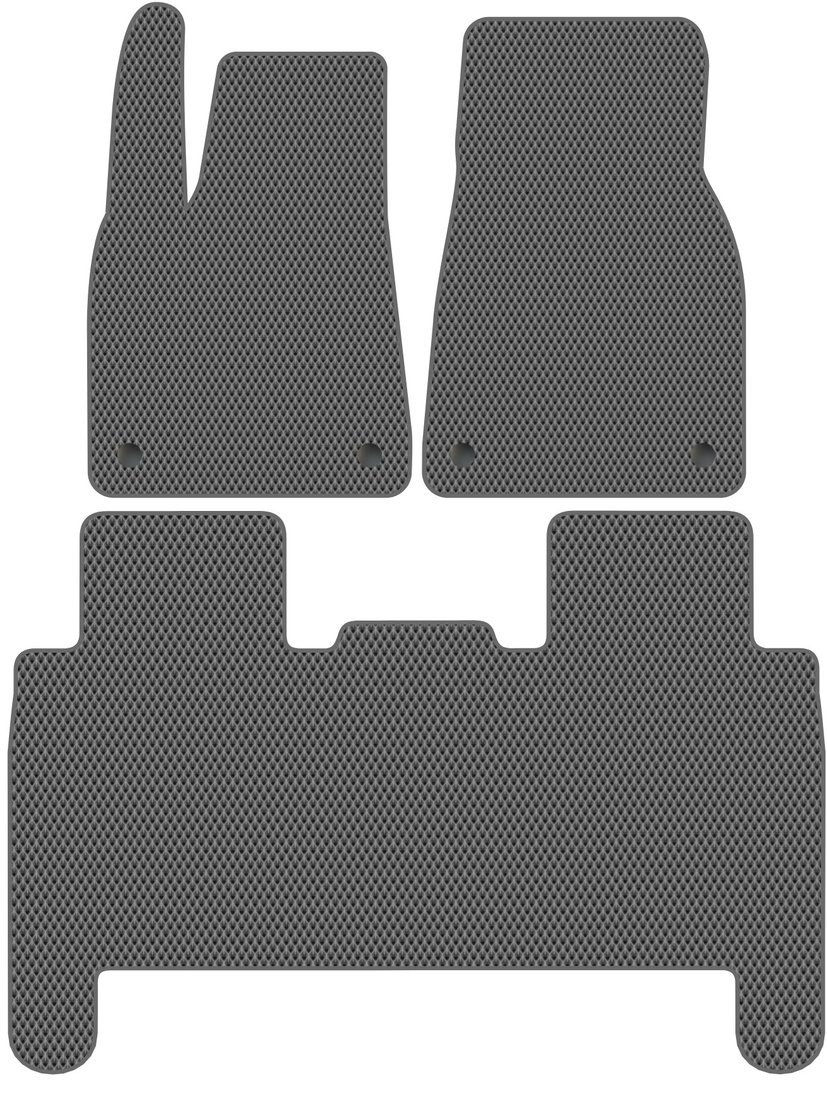 

Комплект ковриков для авто Alicosta Tesla Model X I (suv 5 мест / 5 мест) 2015 - Н.В. (серый, ромб)