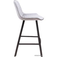 Стул AksHome Leros (светло-серый велюр HLR-20/черный)