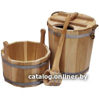 Набор для бани КомфортПром Большой 10221099 (ольха)
