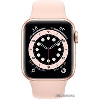 Умные часы Apple Watch Series 6 40 мм (алюминий золотистый/розовый песок)