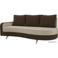 Тахта Лига диванов Премьер 105262 (левый, бежевый/коричневый)