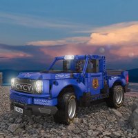 Конструктор Zhe Gao GZ6231 Гоночный пикап Goshawk-C50