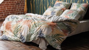 Евро комплект постельного белья Волшебная ночь Fern КПБ ВН 2506 8476/2+полубел