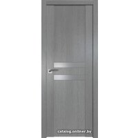 Межкомнатная дверь ProfilDoors 2.03XN L 50х200 (грувд серый, стекло lacobel cеребряный лак)