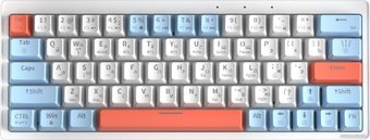 Клавиатура Cyberlynx ZA63 Pro White Blue Orange (TNT Yellow)