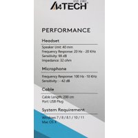 Офисная гарнитура A4Tech Fstyler FH150U (белый)