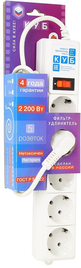 

Сетевой фильтр Power Cube SPG-B-6-WHITE(ОТКР)