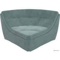 Элемент модульного дивана Лига диванов Холидей люкс 105679 (велюр, бирюзовый)