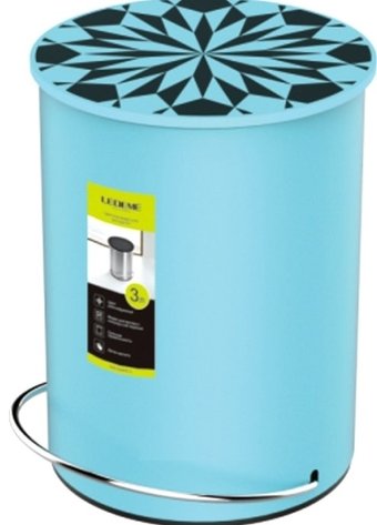 Мусорное ведро Ledeme L704-6 (голубой)