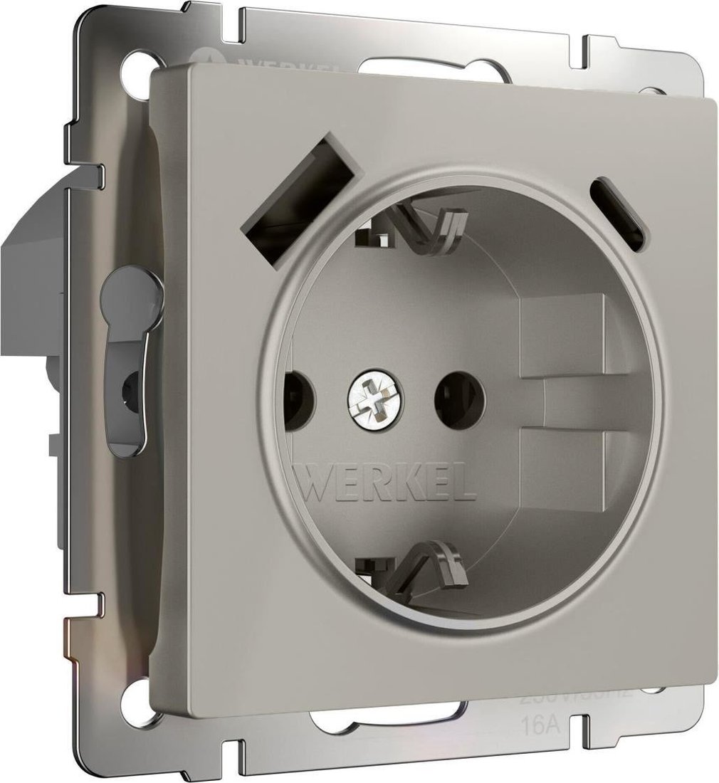 Розетка Werkel W1271704 (дымчатый)