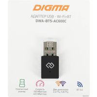 Wi-Fi/Bluetooth адаптер Digma DWA-BT5-AC600C