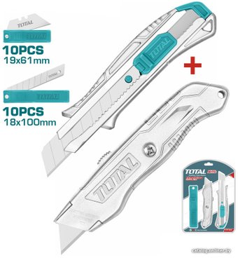 Нож строительный Total THT515226 (2 шт)