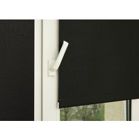 Мини рулонные шторы Delfa Сантайм Лен СРШ-01 МЭД2681 (52x160, черный)