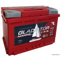 Лодочный аккумулятор Gladiator Marine 75 R+ (75 А·ч)