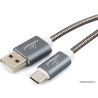 Кабель Cablexpert USB Type-A - USB Type-C CC-G-USBC02Gy-1M (1 м, титан)